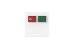 88885C3 | Abdeckpl. Systevo Ruf-/Abstelleinheit
Tasten rot und grün